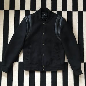 Black Boyfriend Varsity Jacket